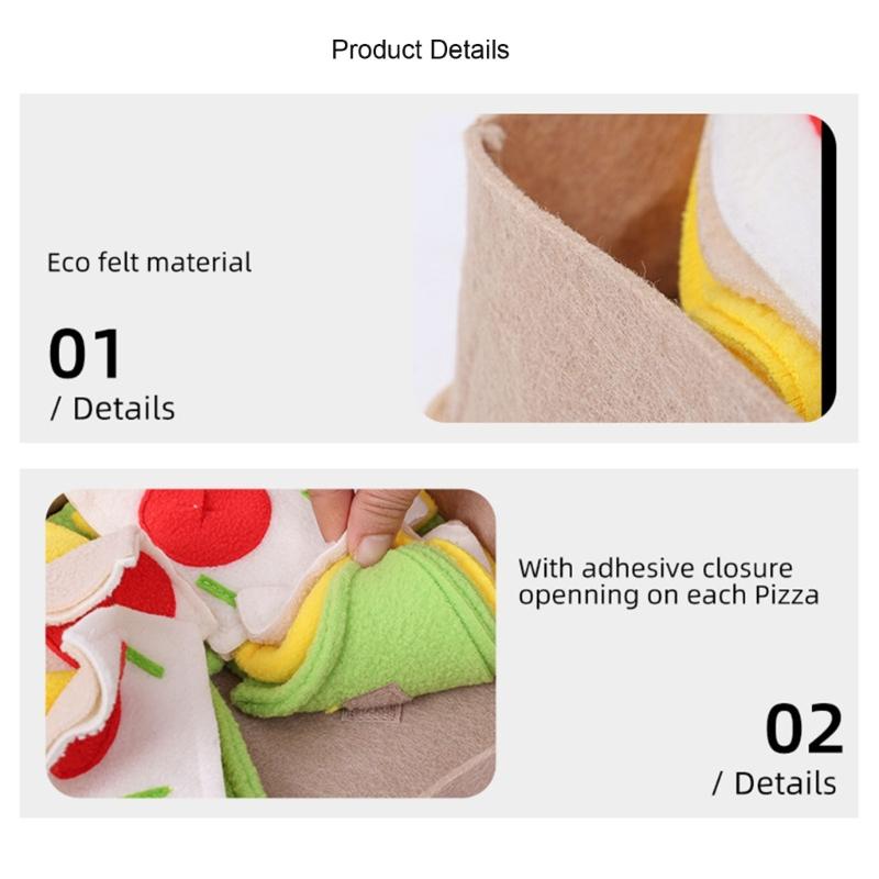 Pet Dog Snuffle Pad Slow Feeding Treats Pad Puppy Indoor Sniffing Mat Anti-Slip Dog Puzzle Mat for Boredom Cats Dogs