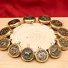 Brass Zodiac Guardian Angel Buddha Keychain Accessory