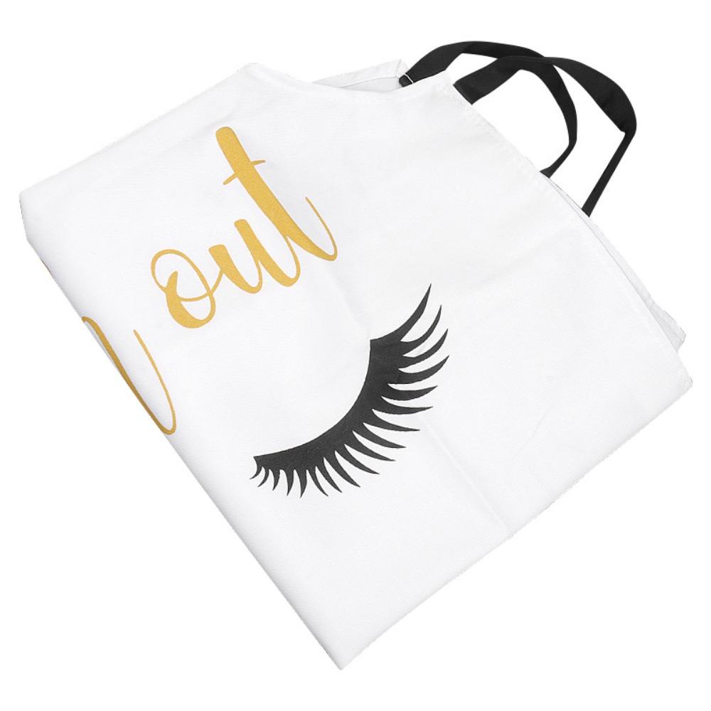 

Polyster Cotton Eyelash Apron Printed Cooking Aprons Reusable Lash Extension Apron Women Girls білий