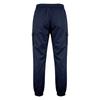 Men Drawstring Elastic Waist Jogger Cargo Pants, Multi Pockets Ribbon Decor Tapered Ankle Cuffs Casual Streetwear Utility Trousers Outdoor Daily Wear