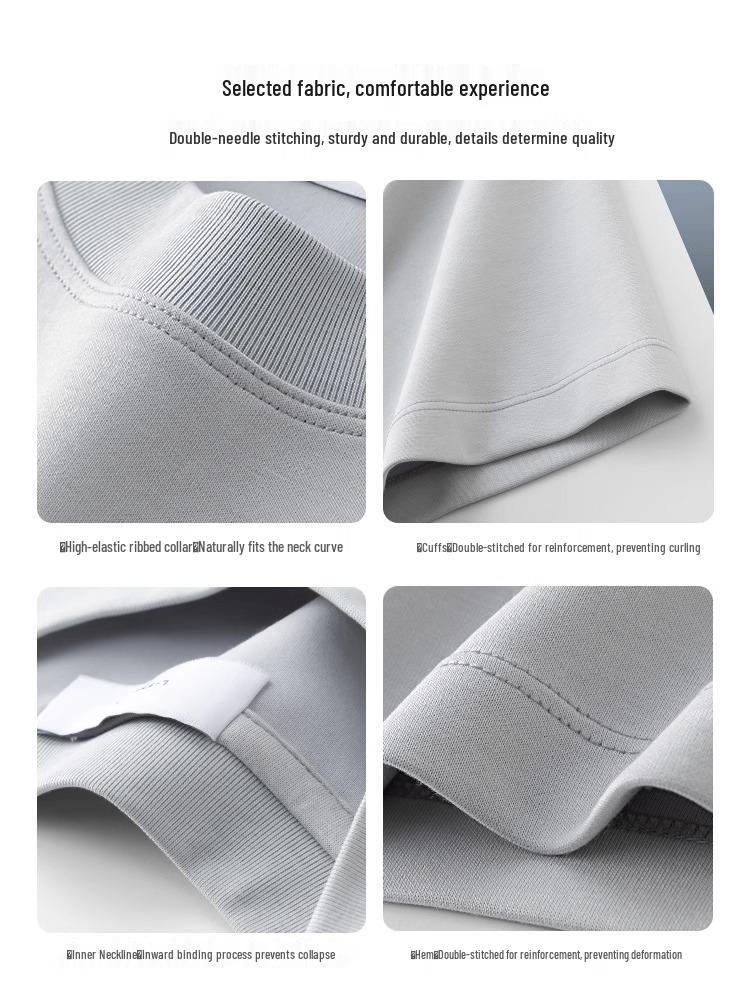 Men's Heavyweight Modal Ice Silk T-Shirt: Summer Cool, Antibacterial, Sweat-Wicking, Quick-Drying, Loose Fit (2025 Edition)