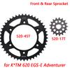 520 17T 520-45T Motorcycle Front Rear Sprocket Gear Wheel Cam for K*TM 620 EGS-E Adventurer 1998