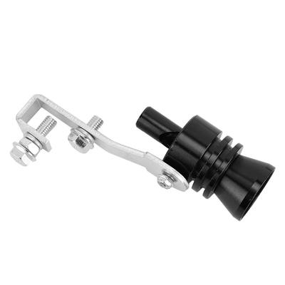 1 x Sifflet Simulateur de Son Turbo, Qii lu Alliage d'Aluminium Sifflet Son Turbo Silencieux Tuyau d'Échappement Simulateur Sifflet Adapté (Noir)