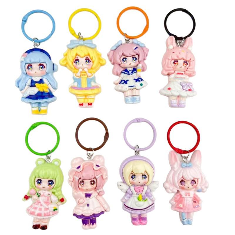 Sweet Girl DIY Resin Princess Keychain Pendant - Donna's Bag & Backpack Charm