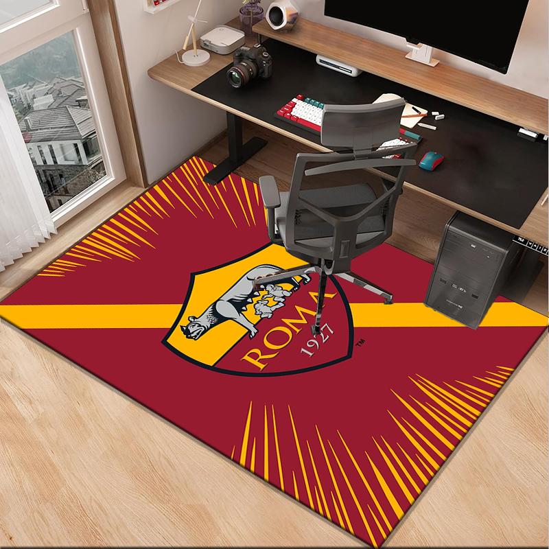 Fußballverein Emblem Büro Teppich Stuhlmatte, Spiel Teppich, Geeignet für Eingangsbereich, Schlafzimmer, Wohnzimmer, Schreibtisch, Weihnachtsgeschenk