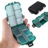 Fishing Tackle Box 10 Compartment Lure Hook Storage Case Double Sided Fishing Tool Organizer Multifunctional Bait Container