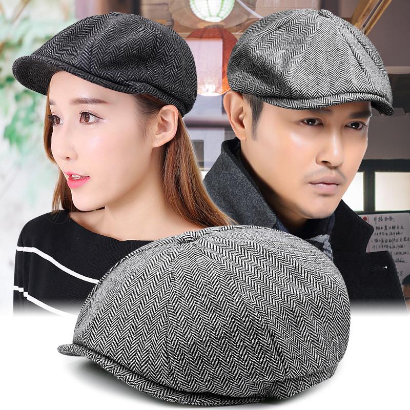 Wool Blend Octagon Hat For Men Women With Adjustable Fit For Winter Outdoor Casual Wear