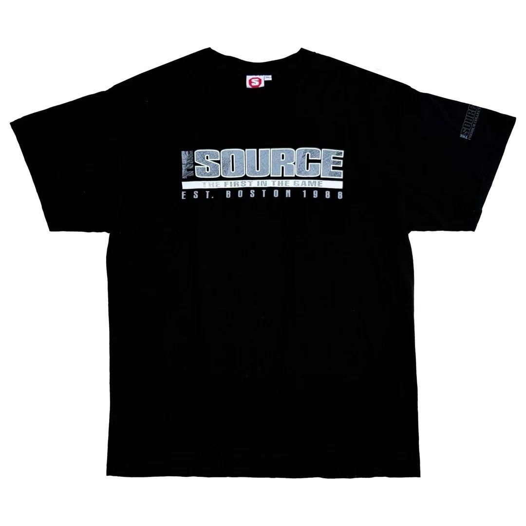 The Source 1990 90s Vintage Magazine Hip Hop Logo Rap Graphic Rare Unisex T-Shirt XL
