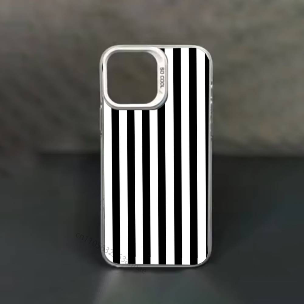 Colorful Striped Minimalist INS Phone Case for iPhone 15 16 Pro Max  Air SE 11 13 Pro 14 Plus 12 11Pro 15Pro Max 16e Cover