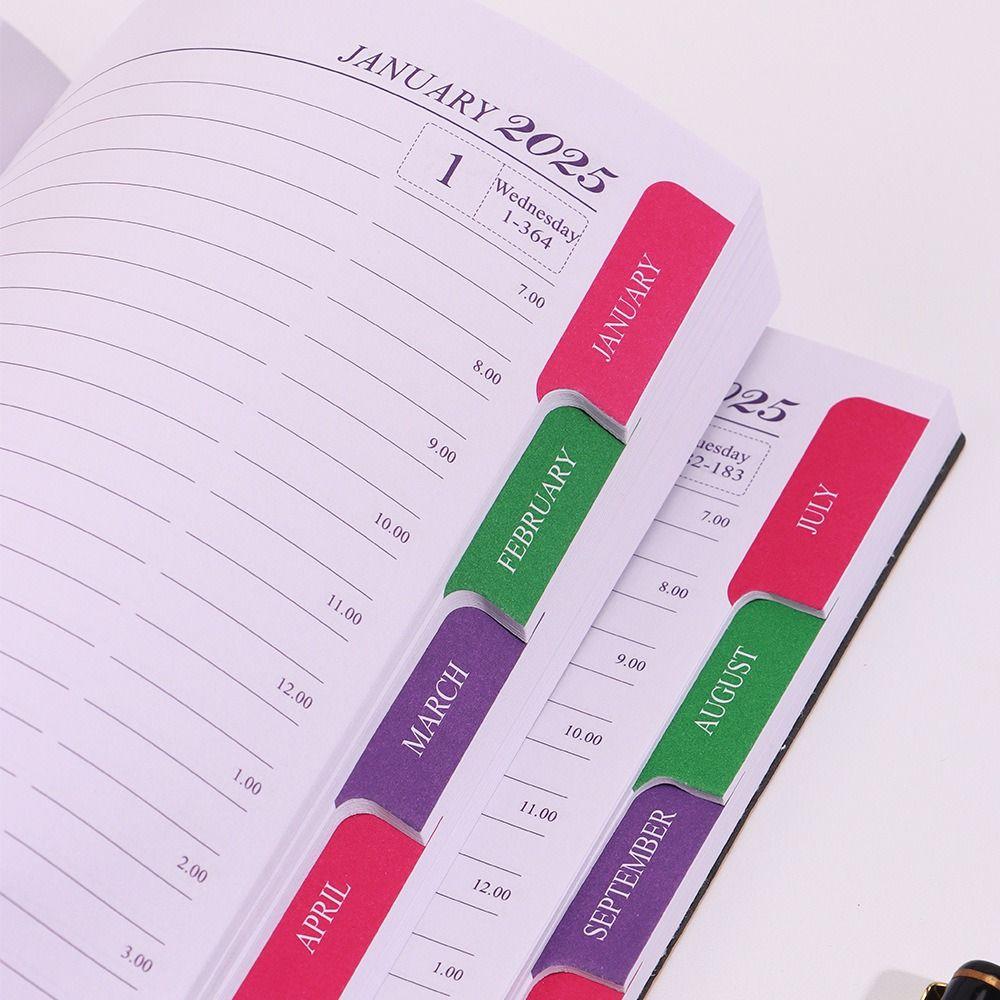 English 2025 Schedule Planner Notepad Index Design Diary Writing Pads  Student