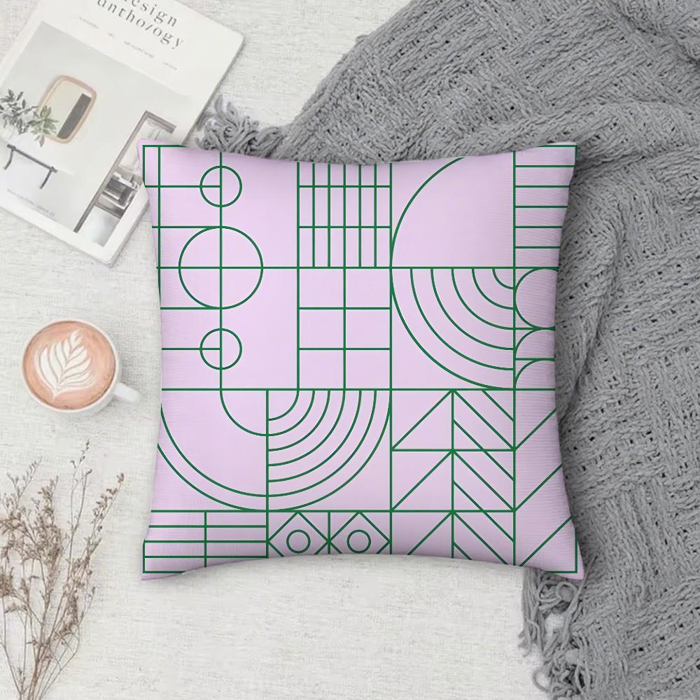 Minimalist Art Pillow Case Cover Square Sofa With For Pattern Comfortable Cushionsuitable Of Room