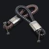 Dalxrz1 Daktpw1 Leather Rope KeyChain Hand Woven Horseshoe Buckle Key Ring Car Key Rings For Opel Astra G H J Insignia Zafira Corsa D C Vivaro Z
