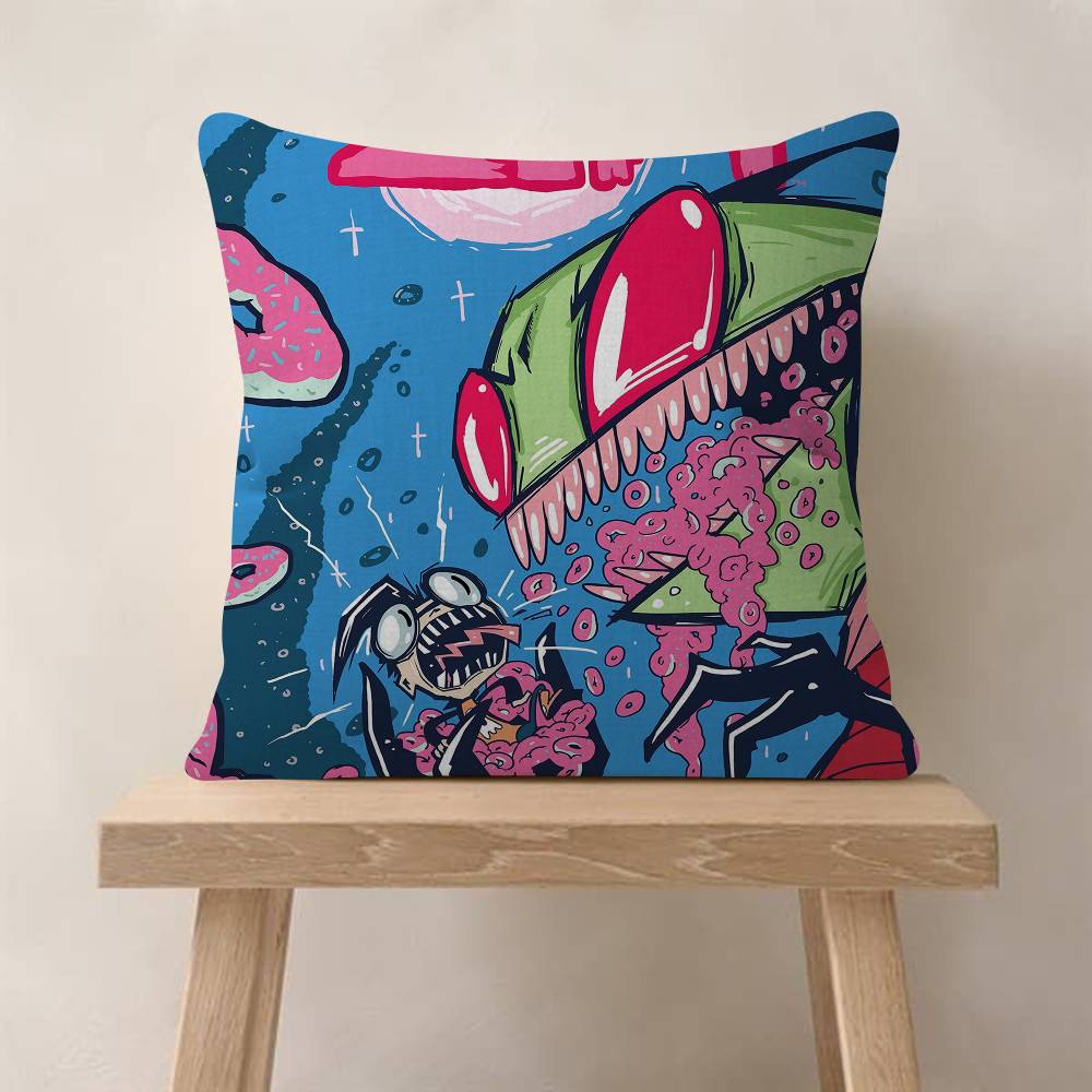 IInvader ZZim Cartoon Movie Pillowcase Toon Gift Cushion Cover Bedroom Home Sofa Chair Seat Decor Pillow Case