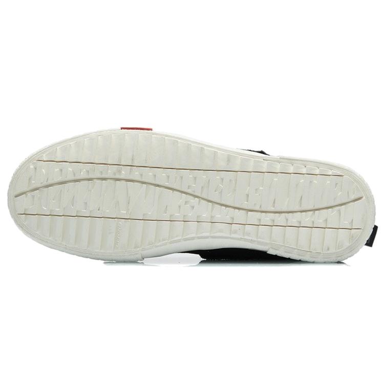Li Ning CF Wear resistant And Lightweight High top Skateboard Shoes Men's Black White AGCR319-2