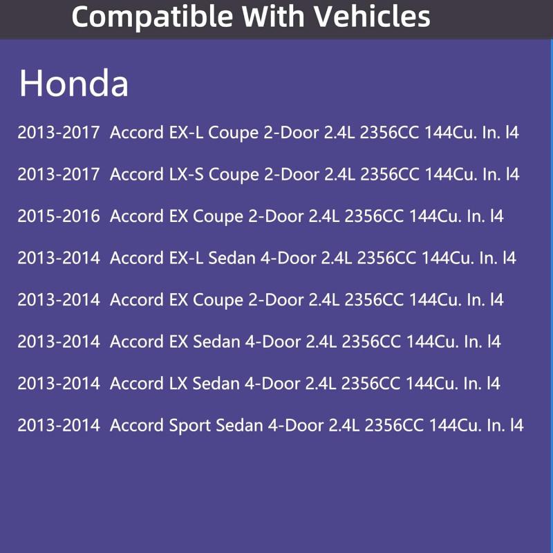 Engine Valve Cover Gasket Set for 2013-2017 Honda Accord 2.4L K24 EX EX-L LX LX-S Coupe Sedan Sport Replace 12030-5A2-A01