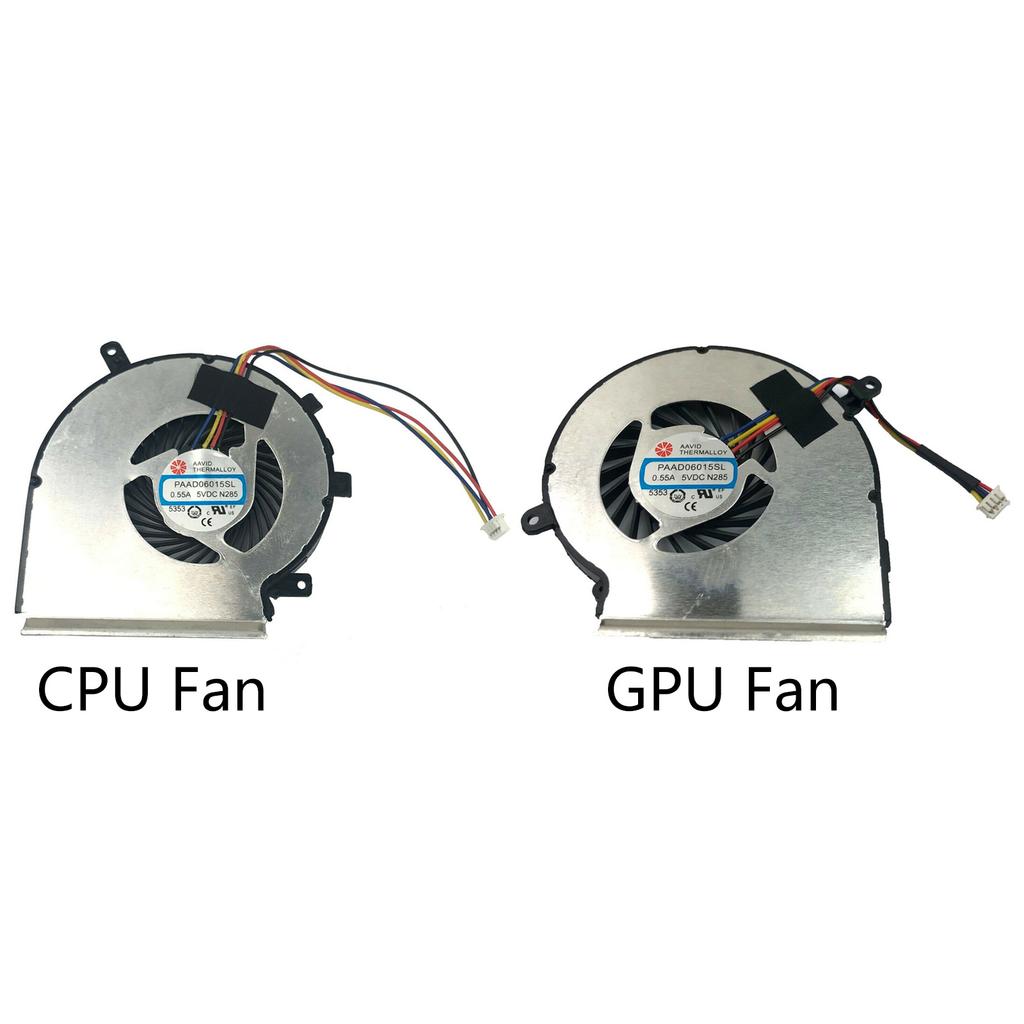 CPU GPU Fan for MSI GE62VR GL62M GP62MVR GL62VR MS-16JB MS-16J9 Laptop Cooler