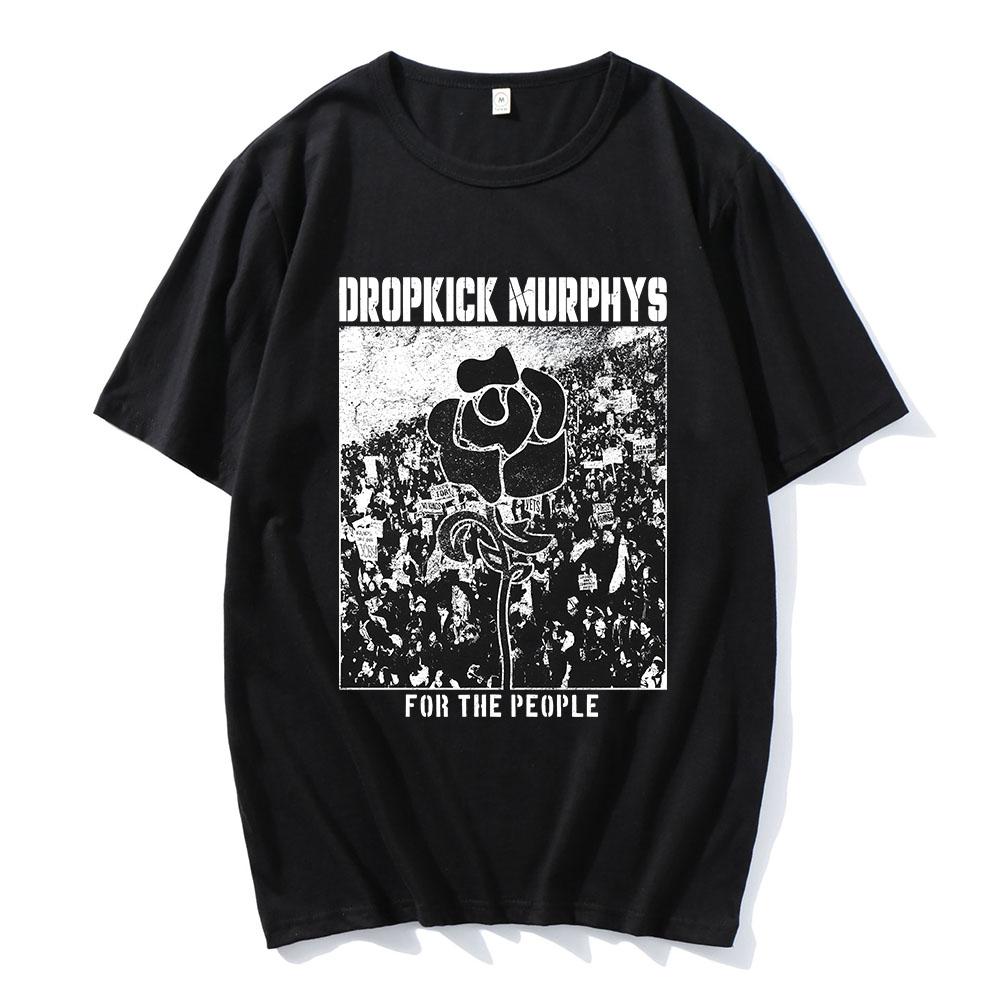 Dropkick Murphys FOR THE PEOPLE T-SHIRT Manica Corta Cotone Unisex Streetwear Girocollo Moda Uomo Donna T-shirt Abbigliamento Grafico