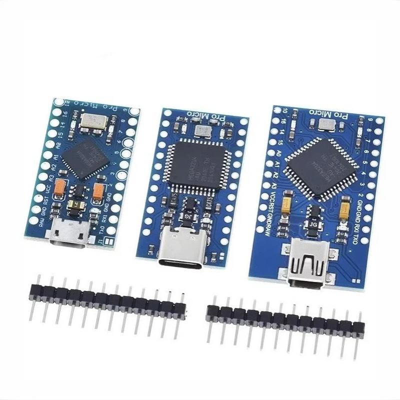 1 Set Ersatzzubehör Pro Micro Atmega32U4 5V 16MHz Für Pro Mini Mit 2-reihigem Pin-Header Für Leonardo Mini USB-Schnittstelle