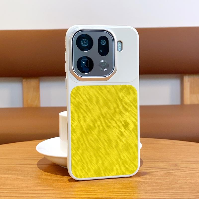 Square Back Premium Leather Phone Case For Oppo Find X9 /OPPo Find X9 Pro Raised Lens to Protect the Camera Back Cover