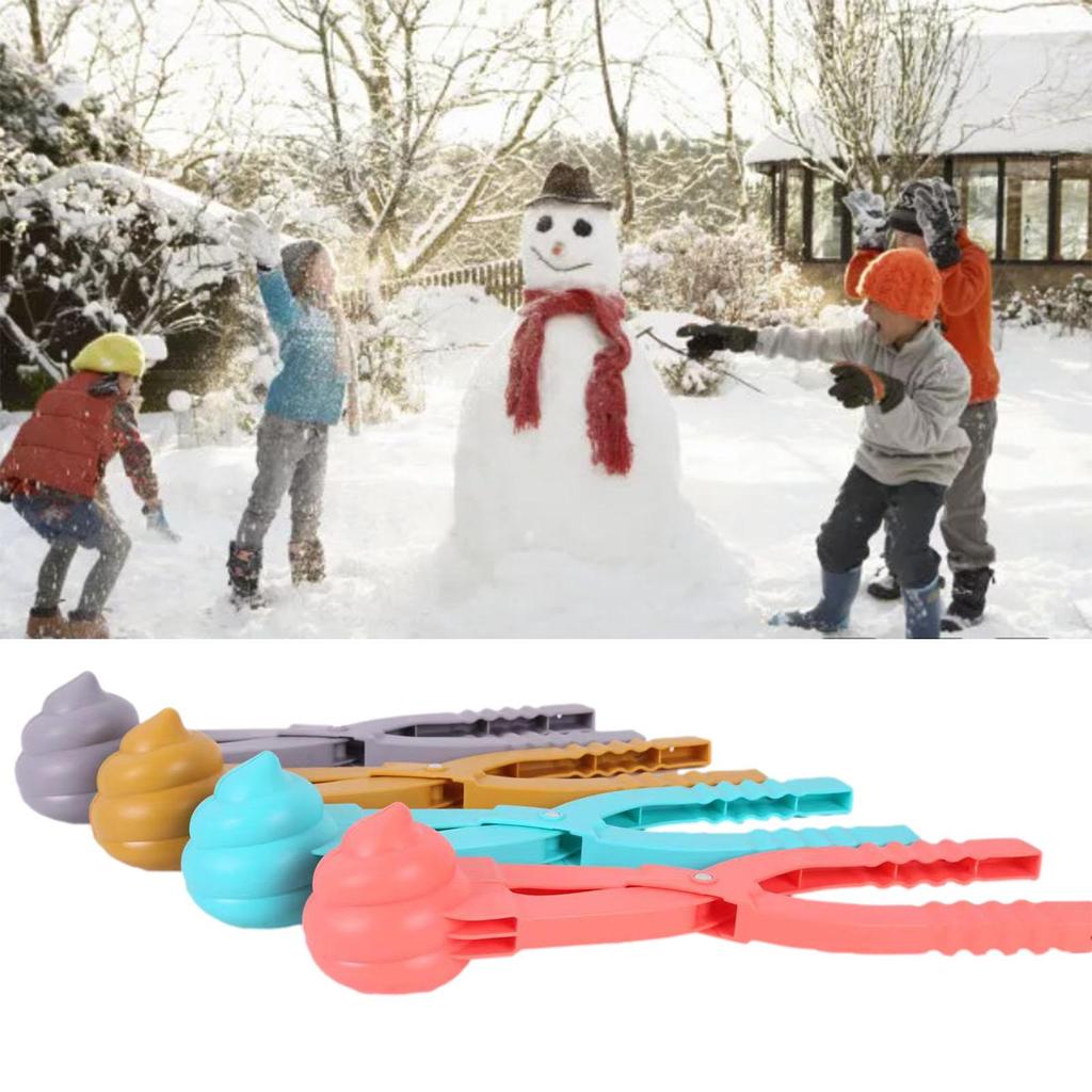 Winter Snow Ball Maker Mold Creative Funny Poop Snow Shovel Durable Snow Sand Ball Mold For Boys Girls Adults Random Color
