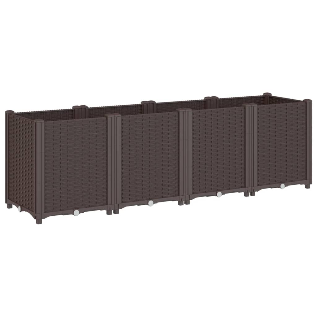 Vidaxl Donica Ogrodowa, Brązowa, 160X40X53 Cm, Pp