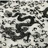 1yard Dragon Pattern Organza Flocking Fabric Flocked Yarn Gauze Fabrics for Chinese Style Material Dress Cheongsam Hanfu Scarf
