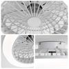 Sofucor 46 cm Samll Ceiling fan with light and Remote control – modern bladeless design for bedroom, kitchen and dining room