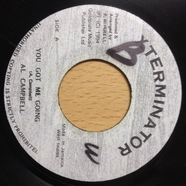 

7-дюймовая пластинка AL CAMPBELL You Got Me Going NONE Xterminator 1994 Ямайка Регги Ска Даб Б/у