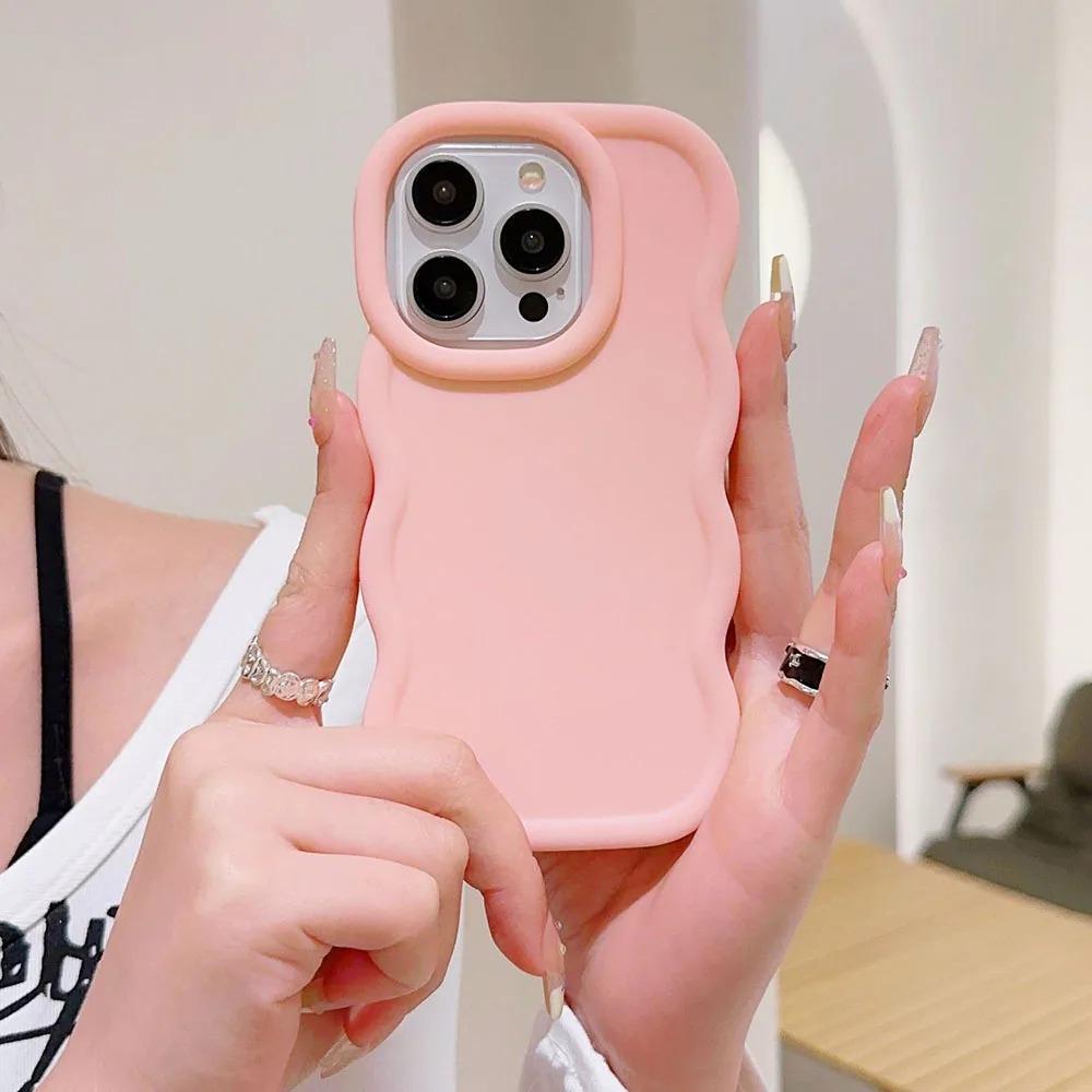 Solid Color Macaron Phone Case for OPPO Reno Realme Silicone TPU Soft Shockproof Protection Cover