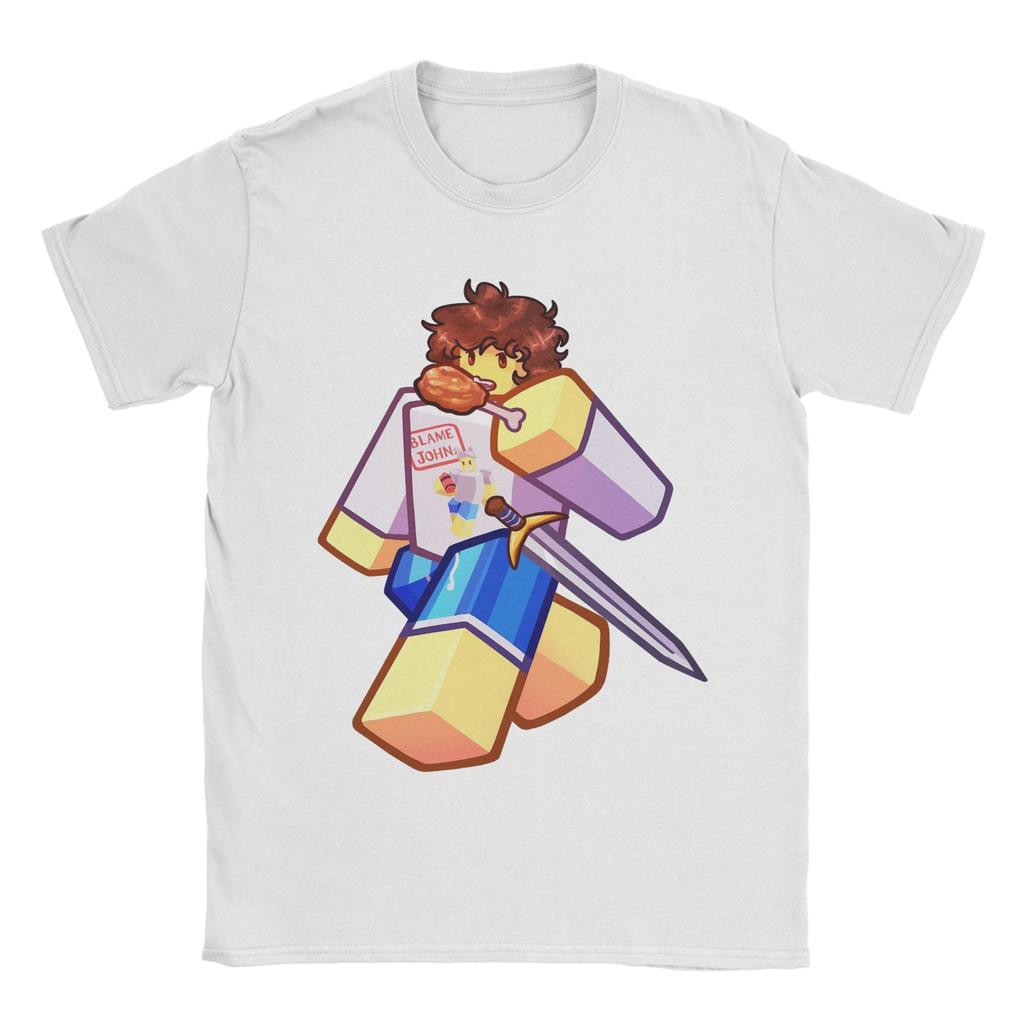 Shedletsky Blame John Forsaken T-Shirts für Herren Neuheit Reine Baumwolle T-Shirts Rundhals Kurzarm T-Shirts Neue Ankunft Kleidung