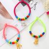 Pet Collar Vibrant Color Wear Resistant Polyester Pet Weave Longevity Lock Necklace Dog Collar Pet Supplies