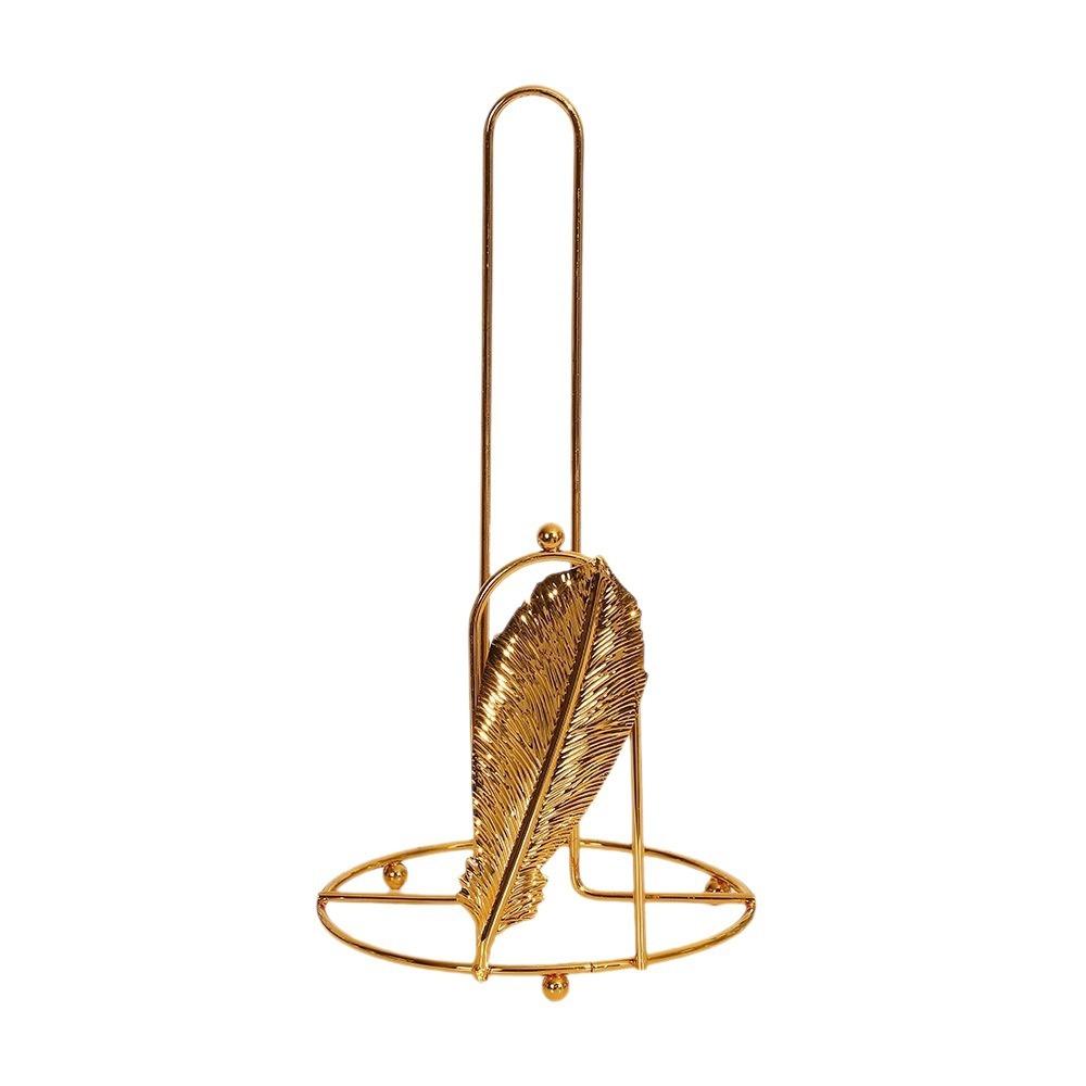 Gold Roll Paper Towel Holder Free Standing Vertical Paper Shelf Vertical Napkins Rack  Dining Table