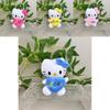 Kt Lovely Cat Plush Doll Keyring Charming Heart Cat Keychain Toy Fluffy
