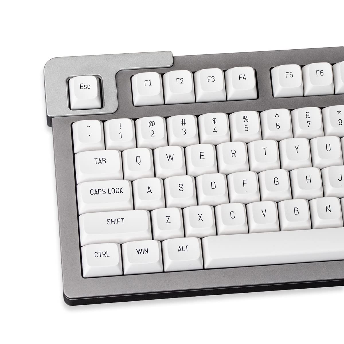 

White Keycap Set 150 Keys MSA Profile Double Shot Custom Keycaps for Cherry MXGateronKailh Box Switch білий