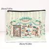 Cute Little Bear Cosmetic Bag Cartoon Canvas Makeup Bag Large Capacity Travel Toiletry Bag Clutch Bag For Girl Gifts