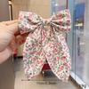 Dongdaemun Floral Chiffon Bow Hairpin Tassel for Women