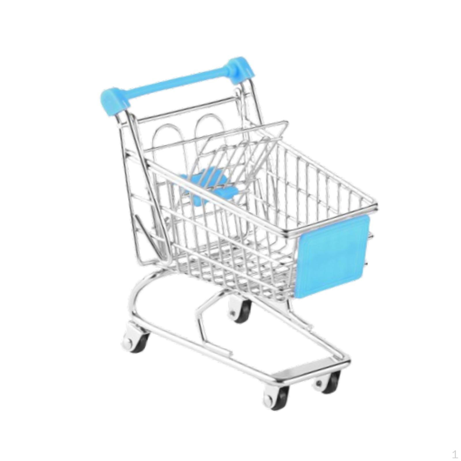 

Детская корзина для покупок с набором игрушек и креативным решением для хранения синий