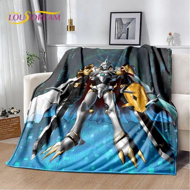 Cartoon Digimon Adventure Area Rug Large,Carpet Rug for Living Room Bedroom Sofa Doormat Decoration, Non-slip Floor Mat Cover 3D