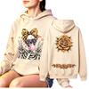 Fashion Women's Hoodie Fun Skull Girl Flower Printing Loose Fashion Pullover Autumn Clothing Vintage Men Women Tops Sweatshirts