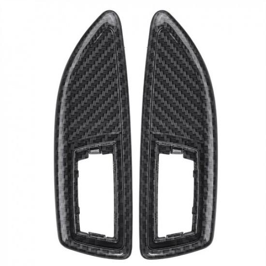 Carbon Fiber Look Side Repeater Indicator Surrounds For Vauxhall Astra H Corsa E
