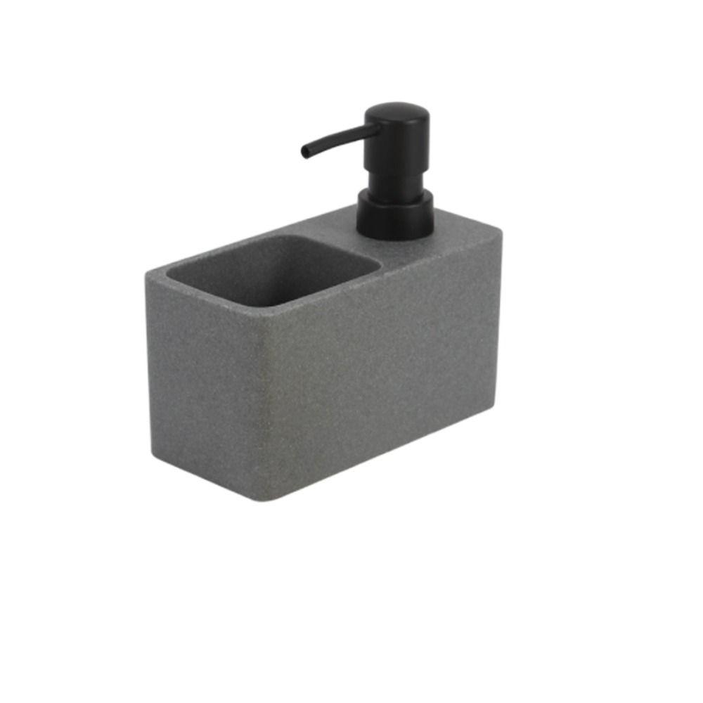 2 in 1 Hand Soap Dispenser Imitation Marble Pump Bottle Organization Sponge Holder Toilet