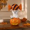 Durable Resin Sculpture Halloween Ghost Figurine Ornament, Christmas Statue, Animal Desktop Vintage Style Decorations for Home Tabletop Decor,