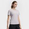FILA Fitness Classic Minimalist Basic Solid Color Breathable Short Sleeve T-Shirt Women tops Cloud-Gray A51W621104FGY