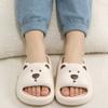 Thick Sole Indoor Flip Flops Cartoon Design Anti-Slip Slippers Practical Kids Slippers  Indoor Wear