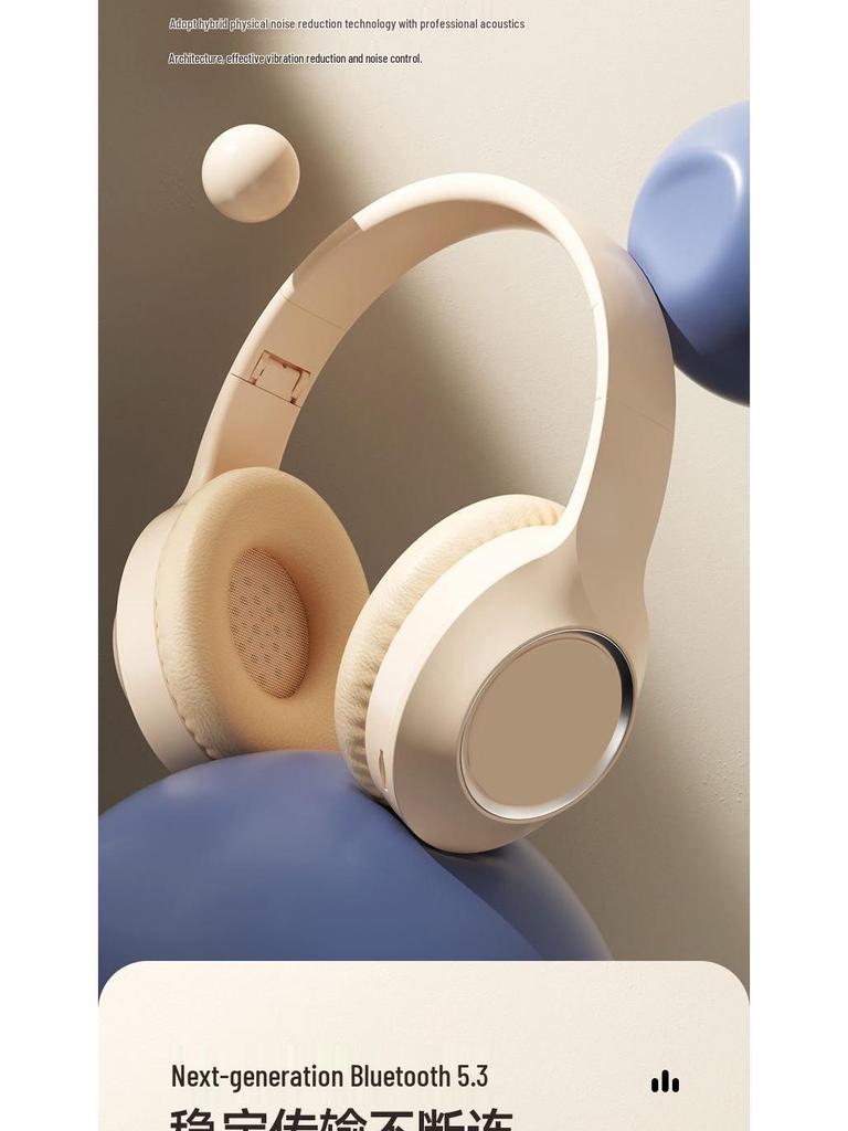 Bluetooth Over-Ear Wireless Headphones for Gaming and Music with Heavy Bass