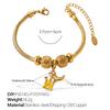 Fashion DIY Diverse Pendant Bracelet Non-fading Gold-plated Light Luxury Bracelet Jewelry