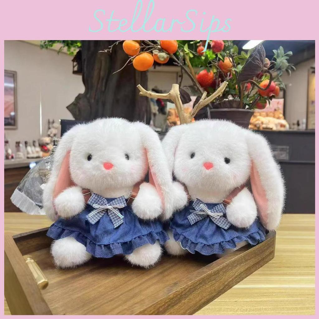 Strap Skirt Rabbit Plush Toy With Bowknot Doll Childrens Toy Holiday Gift