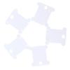 300pcs Plastic Floss Bobbins White Embroidery Floss Cards Thread Organizer For Cross Stitch