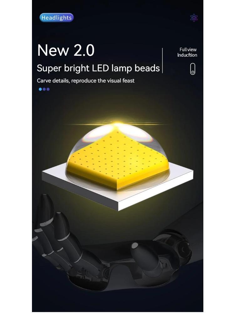 Mini Strong 5LED Headlamp Motion Sensor Headlight Outdoor Camping Fishing USB Rechargerable Portable Flashlight Head Lamp