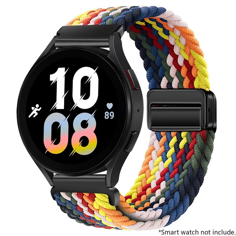 22mm 20mm Nylon Buckle Strap for Huawei Watch GT5 4 3 2 46mm/4Pro 3Pro Bracelet for Samsung Watch7/6/5/4/Classic Adjustable Belt